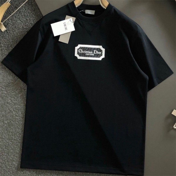 Dior ディオールtシャツハイブランド夏ブランドtシャツ上着カジュアルブランドtシャツ高品質ブランド 服 コピー 激安屋S - 5XL