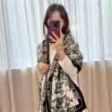 Dior ディオールメンズ 大判ショール 暖かいレディース向け高品質ケープ 防寒マフラーファッション ふさ飾り 男女兼用 ギフト男女兼用 リバーシブルマフラー 肩掛け