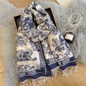 Dior ディオールメンズ 大判ショール 暖かいレディース向け高品質ケープ 防寒マフラーファッション ふさ飾り 男女兼用 ギフト男女兼用 リバーシブルマフラー 肩掛け