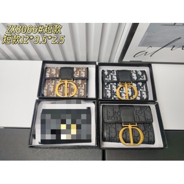 ディオール三つ折り財布 レディース ブラ...