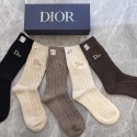 Dior ディオールブランド ストッキング 大人気コットン 靴下 メンズ 通気性ブランドミドルソックス 高品質上質な コットン ソックス くつした