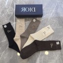 Dior ディオールブランド ストッキング 大人気コットン 靴下 メンズ 通気性ブランドミドルソックス 高品質上質な コットン ソックス くつした