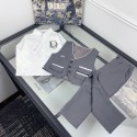 ブランドDior ベビースーツ 男の子 ディオールキッズ服 フォーマルスーツ ベビー服 ボーイズ 3点セット 洋服 子供服 かっこいい おしゃれ 誕生日 発表会 入園式  80-140cm 
