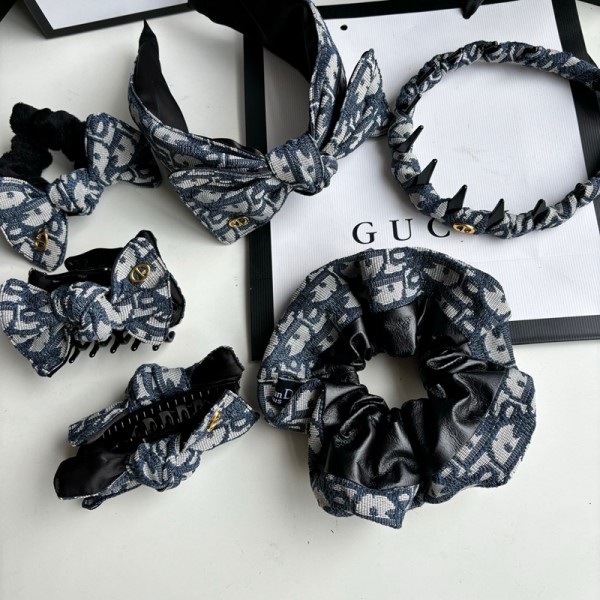 Dior ディオールカチューシャブランドかわいいブランドリボンヘアゴム女性ブランドバナナクリップ髪アレンジかわいいヘアグリップハイブランド