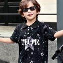 ブランド ディオールキッズ服 2点セット プリント柄 Dior子供半袖 ポロシャツ 短パン スポーティ 春夏 男の子 ボーイズ キッズ かわいい 伸縮性 上下セットアップ 韓国子供服パロディ 激安 90-150cm