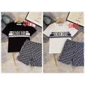 ハイブランドディオールキッズ服 Dior子供服 男の子 セットアップ 夏服 半袖 Tシャツ ハーフパンツ 半ズボン 上下セット 子供 ジャージ 上下セット 男の子 カジュアル 韓国 お洒落 男の子 半袖スウェット セットアップ 90-160cm