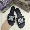 ディオールミュール サンダル レディース ハイブランドDior ミュールサンダル フラットスリッパ アーモンドトゥ フェイクレザー 歩きやすい 疲れない 滑り止め 美脚 おしゃれ 大人 婦人靴 225¬260mm 
