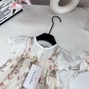 ブランドDior赤ちゃん レース ドレス 女の子 ディオールベビー ロンパース チュールスカート オシャレ フリル 可愛い ベビー服 髪飾り付き  66~90cm プリンセス 新生児 出産祝い プレゼント