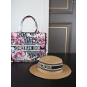 Dior ディオールブランドトートバッグ女性ストローハットウォレットセット 3点セット 手提げバッグ 男女兼用 レディース ショルダーバッグ カジュアル