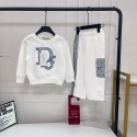ハイブランド Dior 子供服 女の子 ジャージス 上下セット ディオールキッズ スウェット スポーツウェア 2点セット パーカー パンツ ズボン セットアップ 長袖 運動着 シンプル おしゃれ ゆったり 韓国風 90¬150cm 
