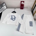 ハイブランド Dior 子供服 女の子 ジャージス 上下セット ディオールキッズ スウェット スポーツウェア 2点セット パーカー パンツ ズボン セットアップ 長袖 運動着 シンプル おしゃれ ゆったり 韓国風 90¬150cm 