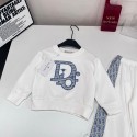 ハイブランド Dior 子供服 女の子 ジャージス 上下セット ディオールキッズ スウェット スポーツウェア 2点セット パーカー パンツ ズボン セットアップ 長袖 運動着 シンプル おしゃれ ゆったり 韓国風 90¬150cm 