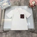 フェンディ キッズ服 半袖tシャツ ハーフパンツ FF柄 FENDI ブランド２点セットアップ カットソー 綿100％ 夏ルームウエア ボーイズ 男の子 ショートワイシャツ 半ズボンフォーマル２枚組み夏セット