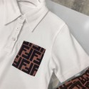 フェンディ キッズ服 半袖tシャツ ハーフパンツ FF柄 FENDI ブランド２点セットアップ カットソー 綿100％ 夏ルームウエア ボーイズ 男の子 ショートワイシャツ 半ズボンフォーマル２枚組み夏セット