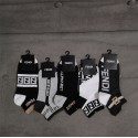 Fendi フェンディブランド ストッキング 大人気コットン 靴下 メンズ 通気性ブランドミドルソックス 高品質上質な コットン ソックス くつした 5足セット