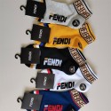 Fendi フェンディブランド ストッキング 大人気コットン 靴下 メンズ 通気性 5足セット 浅口ソックス 女の子好き 韓国ブランドソックス 男女兼用 ファッション