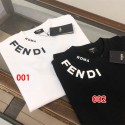 Fendi フェンディブランド半袖tシャツ夏tシャツブランドかわいいハイブランド半袖tシャツ男女兼用韓国 パチモン tシャツS - 5XL