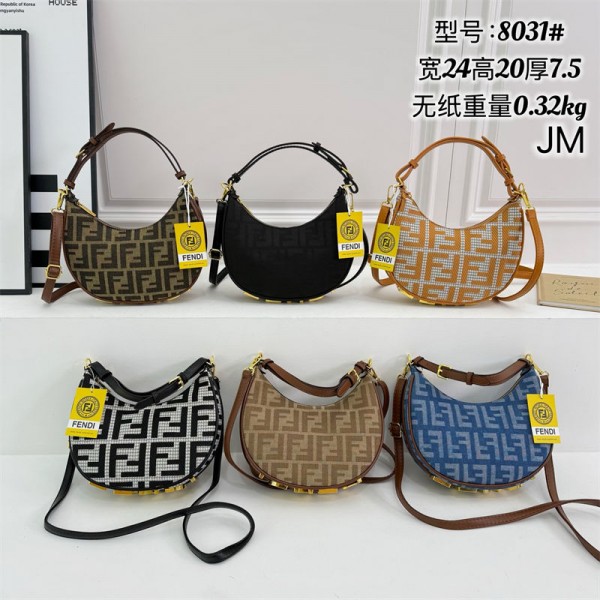 フェンディ ホーボーバッグ ハーフムーンバッグ Fendi ショルダーバッグ ハンドバッグ レディース ラウンドバッグ 三日月バッグ 肩掛けバッグ ショルダー 小さめ おしゃれ かわいい
