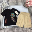 Fendi フェンディブランドフェンディ子供服 女の子 セットアップ 夏 fendi 半袖 ガールズ Tシャツ  90-160cm ショートパンツ 上下セット キッズ 夏服 子供 ジャージ 上下セット 女の子 普段着 カジュアル 韓国 お洒落 女の子 半袖スウェット セットアップ 通園 通学