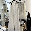 FENDIワイドパンツ ガウチョパンツ フェンディ ボアズボン レディース 秋冬 裏起毛暖かい 美脚効果 きれいめシルエット イージーパンツ ボトムス シェニール 暖かい ゆったり カジュアル ロング ウエストゴム スラックス リブ 通勤 日常