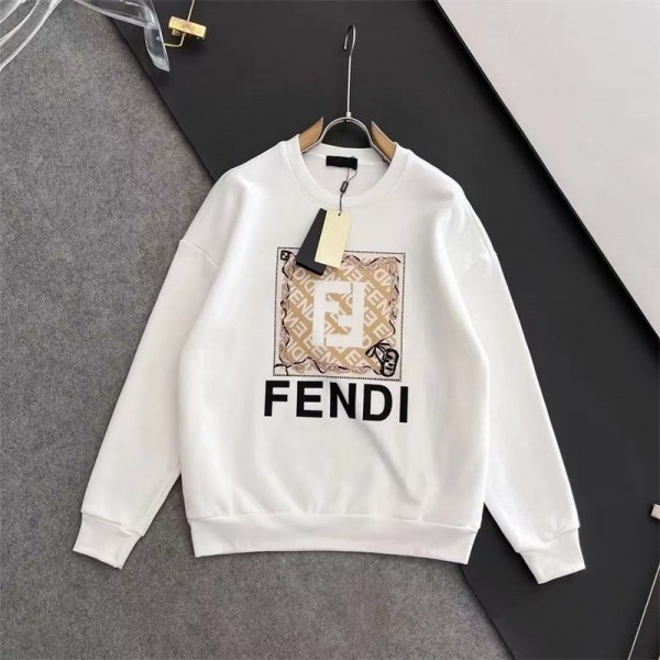 Fendi フェンディハイブランドプルオーバーパーカー偽物スウェットハイブランド秋冬オーバーサイズパーカーブランドブランドスウェット上着ゆったりS- 3XL