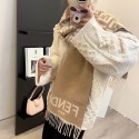 ハイブランドフェンディ大判 マフラー レディース カシミヤタッチ Fendi 秋冬ストール 厚手 スクール 学生 中学生 高校生 大人 プレゼント ギフト クリスマス 定番 秋 冬 レディース メンズ