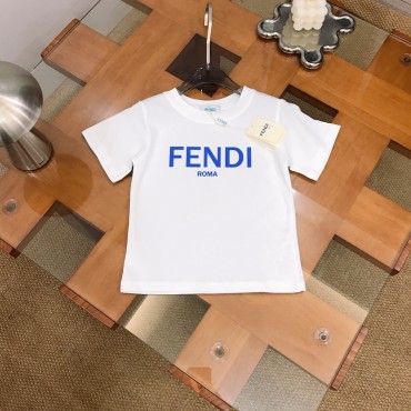 ブランドフェンディ子供tシャツ 親子 夏...