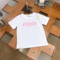 ハイブランド フェンディ親子T-shirt トップス Fendi 半袖Tシャツ お誕生日 結婚お祝い ペアルック Tシャツ 親子 ペア 男の子 女の子 親子服 半袖 可愛い カジュアル 夏