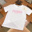ハイブランド フェンディ親子T-shirt トップス Fendi 半袖Tシャツ お誕生日 結婚お祝い ペアルック Tシャツ 親子 ペア 男の子 女の子 親子服 半袖 可愛い カジュアル 夏