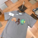 ハイブランドFendi フェンディ子供Ｔシャツ夏 ブランド親子tシャツ オーバーサイズ ハイブランド半袖tシャツ 男女兼用 Tシャツカットソー ペアカップル 90¬160CM S¬3XL