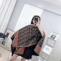 Fendi フェンディハイブランドマフラー レディース 人気 カシミヤタッチ ストール 大判 マフラー ファッション 冬 厚手 両面 使える ギフトボックス付き 無地 学生 誕生日プレゼント フリンジ生地 襟巻き 秋冬定番 クリスマスプレゼント