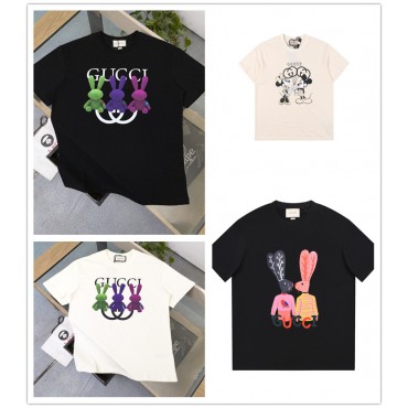 GG ブランド 半袖tシャツ メンズ gg 上着 可愛い図案 漫画 Tシャツ レディース Tシャツ 夏服 カジュアル 人気 おしゃれ インナー 半袖 ゆったり ファッション 大きいサイズ 男女兼用 S~4XL