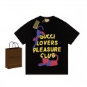 グッチ GUCCI ｔシャツ 黒 カジュアル 夏 男女兼用 人気 2023新品　