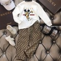 gucci グッチ 子供服 2点セット パーカー パンツ 潮流 裏起毛 秋冬 普段着 人気