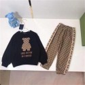 LV グッチ BREABRICK 2点セット パーカー 子供服 可愛い 厚手 セット服 ズボン 男女通用 人気