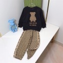 LV グッチ BREABRICK 2点セット パーカー 子供服 可愛い 厚手 セット服 ズボン 男女通用 人気