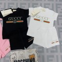 Gucci グッチ 子供服 ２点セット tシャツ 上下セット キッズ ショーツ夏 ブランド セットアップ 子供の服 かわいい トップス ハーフパンツ ゆったり スポーツウェア おしゃれ 人気 メンズ レディーズ 3色  90 - 140cm