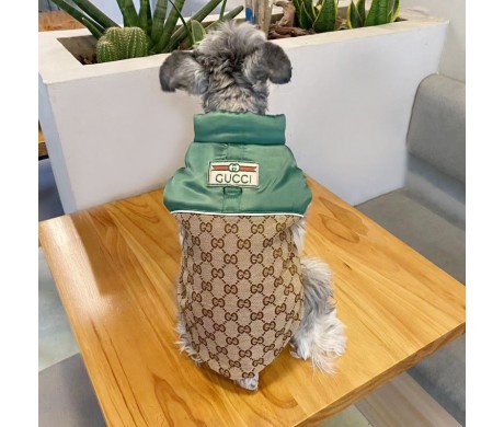 ブランドグッチ犬ウェア 脱毛保護 シュプリームペット用パーカー パロディ