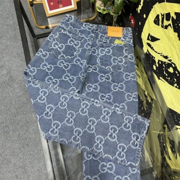 ブランド GG ワイドデニム デニムパン...