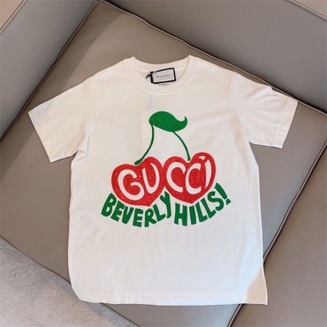 GG ブランドＴシャツ キッズ 半袖 丸...