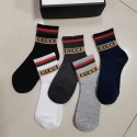  gG ハイブランド ソックス 綿製ブランド ストッキング 大人気コットン 靴下 メンズ 通気性ブランドソックス 男女兼用 ファッション