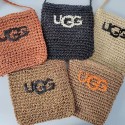 ブランドUGG かごバッグ アグ ショルダー 編みバッグ 浴衣 和装 ミニバッグ 夏 ポシェット 小さめ ストローバッグ ショルダーバッグ カゴバッグ 夏用バッグ 網 麻バッグ ジュートバッグ