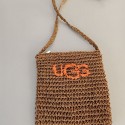 ブランドUGG かごバッグ アグ ショルダー 編みバッグ 浴衣 和装 ミニバッグ 夏 ポシェット 小さめ ストローバッグ ショルダーバッグ カゴバッグ 夏用バッグ 網 麻バッグ ジュートバッグ