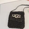 ブランドUGG かごバッグ アグ ショルダー 編みバッグ 浴衣 和装 ミニバッグ 夏 ポシェット 小さめ ストローバッグ ショルダーバッグ カゴバッグ 夏用バッグ 網 麻バッグ ジュートバッグ