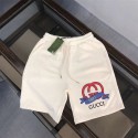 ハイブランドショートパンツ メンズ 大きいサイズ 薄手 GG サマーニット ストレッチ ウエストゴム ハーフパンツ 気心地よい M - 5XL