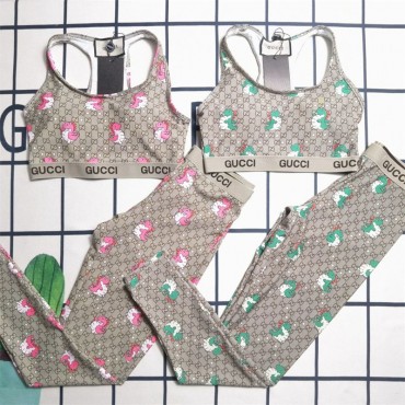 ブランドGG ヨガウェア 上下セット ス...