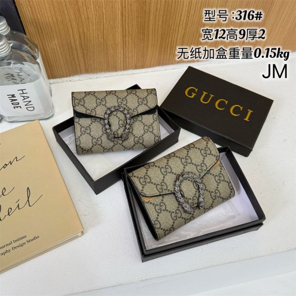 ハイブランドGG 財布 レディース 3つ折り PU革ウォレット ミニり財布 箱型の小銭入れ 左利き 右利き コンパクト財布 大容量 小さい財布 父の日 イエロー