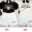 ハイブランド GGキッズ服 ボーイズ 男の子 gg 半袖tシャツ2点セット 上下セットジャージ 半袖Tシャツ ショートパンツ 夏服 小学生 カジュアル  90 - 160cm かっこいい アウトドアスポーツ スウェット ルームウェア 総柄 通園通学