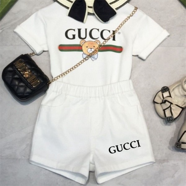 ハイブランド GGキッズ服 ボーイズ 男の子 gg 半袖tシャツ2点セット 上下セットジャージ 半袖Tシャツ ショートパンツ 夏服 小学生 カジュアル  90 - 160cm かっこいい アウトドアスポーツ スウェット ルームウェア 総柄 通園通学