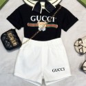ハイブランド GGキッズ服 ボーイズ 男の子 gg 半袖tシャツ2点セット 上下セットジャージ 半袖Tシャツ ショートパンツ 夏服 小学生 カジュアル  90 - 160cm かっこいい アウトドアスポーツ スウェット ルームウェア 総柄 通園通学